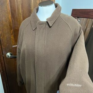 Woolrich Men’s Vintage Classic Tan Peacoat Overcoat size 2XL